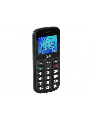 TELEFONO TREVI MAX 20 SENIOR PHONE BIG BUTTON FUNCION S.O.S. BLACK