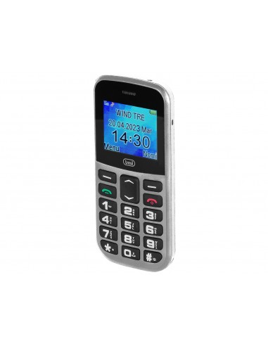 TELEFONO TREVI MAX 20 SENIOR PHONE BIG BUTTON FUNCION S.O.S. SILVER