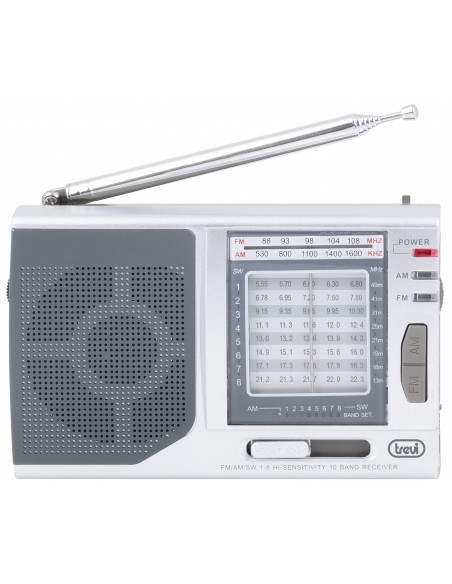 RADIO TREVI MB 728 PORTABLE MULTIBAND RADIO ESTILO RETRO SILVER