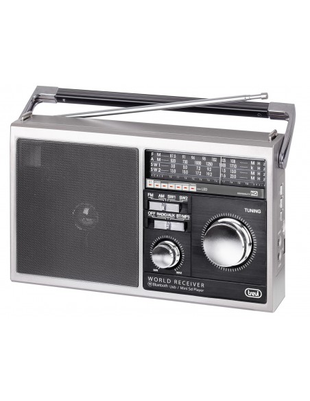 RADIO TREVI MB 749 W PORT. MULTIBANDA RADIO ESTILO RETRO AW USB METAL GRAY