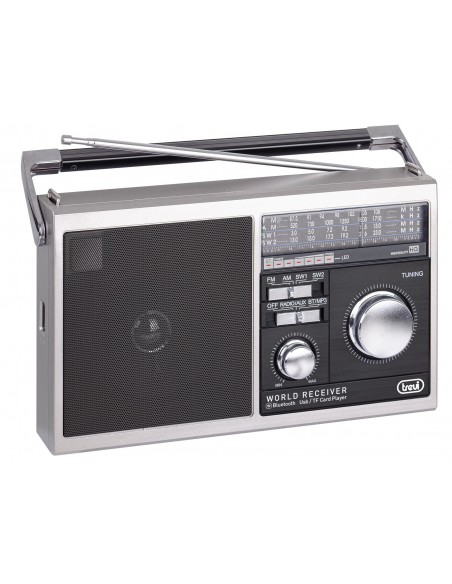 RADIO TREVI MB 749 W PORT. MULTIBANDA RADIO ESTILO RETRO AW USB METAL GRAY