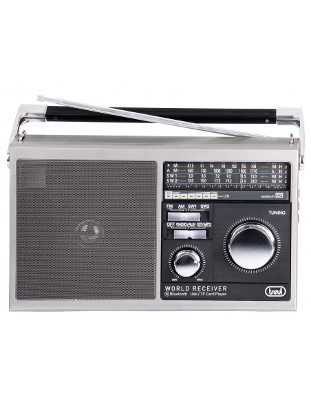 RADIO TREVI MB 749 W PORT. MULTIBANDA RADIO ESTILO RETRO AW USB METAL GRAY