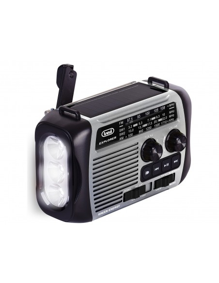RADIO TREVI RA 7F30 BT EXPLORER RADIO CARGA SOLAR & DINAMO GRAY