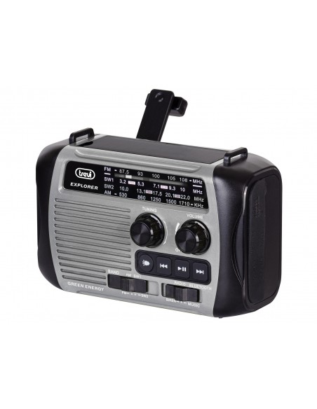 RADIO TREVI RA 7F30 BT EXPLORER RADIO CARGA SOLAR & DINAMO GRAY