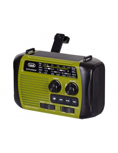 RADIO TREVI RA 7F30 BT EXPLORER RADIO CARGA SOLAR & DINAMO GREEN