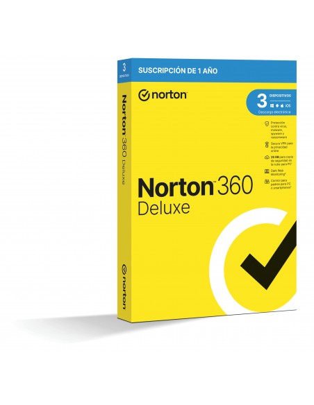 NORTON 360 DELUXE 25GB ES 1 USER 3 DEVICE 12MO GENERIC1 RSP MM GUM