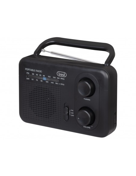 RADIO TREVI RA 7F64 PORTABLE AM FM RADIO BLACK