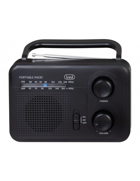 RADIO TREVI RA 7F64 PORTABLE AM FM RADIO BLACK