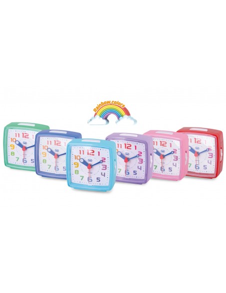 RELOJ DESPERTADOR NIÑOS TREVI SL 3047 RAINBOW ALARM MIX COLOR RELOJ DESPERTADOR NIÑOS TREVI SL 3047 RAINBOW ALARM MIX COLOR