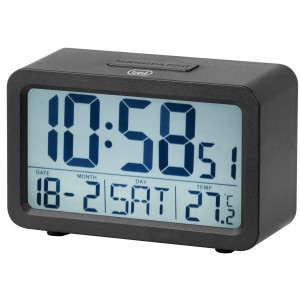 RELOJ DESPERTADOR TREVI SLD 3P60 DIGITAL ALARM CLOCK BLACK