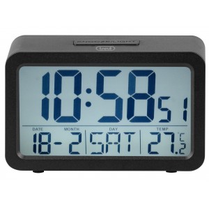 RELOJ DESPERTADOR TREVI SLD 3P60 DIGITAL ALARM CLOCK BLACK 2