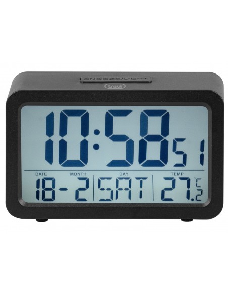 RELOJ DESPERTADOR TREVI SLD 3P60 DIGITAL ALARM CLOCK BLACK