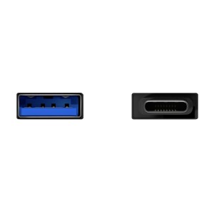 MINI ADAPTADOR AISENS ALUMINIO USB 3.2 GEN1 3A USB-C M-A H NEGRO 2