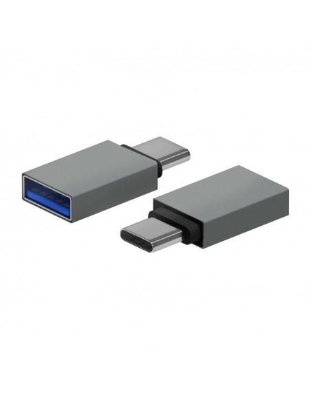 MINI ADAPTADOR AISENS ALUMINIO USB 3.2 GEN1 3A USB-C M-A H GRIS MINI ADAPTADOR AISENS ALUMINIO USB 3.2 GEN1 3A USB-C M-A H GRIS