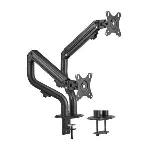 SOPORTE MONITOR AISENS CONTRAPESO GIRATORIO INCLINABLE 2 MONITOR TV 8KG 17”-32”