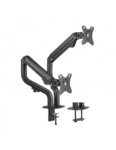 SOPORTE MONITOR AISENS CONTRAPESO GIRATORIO INCLINABLE 2 MONITOR TV 8KG 17”-32”