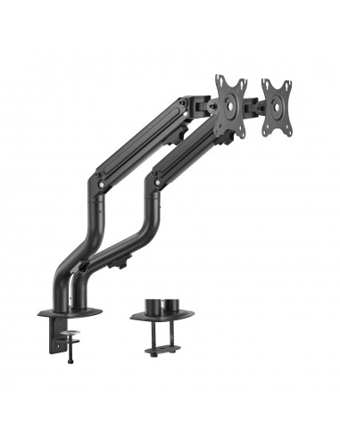 SOPORTE MONITOR AISENS CONTRAPESO GIRATORIO INCLINABLE 2 MONITOR TV 8KG 17”-32”