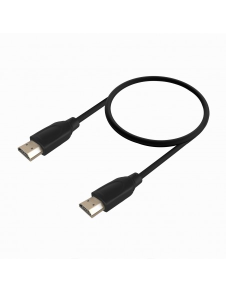 CABLE HDMI AISENS V2.0 PREMIUM 4K60HZ 18GBPS A M-A M 0.5M NEGRO