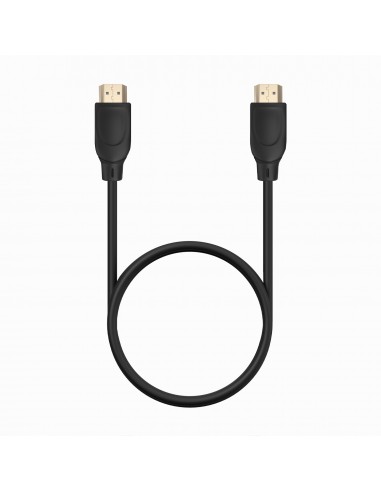 CABLE HDMI AISENS V2.0 PREMIUM 4K60HZ 18GBPS A M-A M 0.5M NEGRO