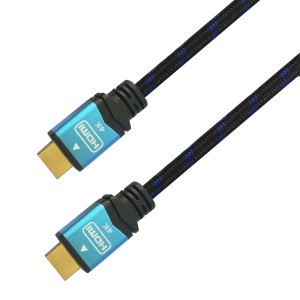 CABLE HDMI AISENS V2.0 PREMIUM 4K60HZ 18GBPS A M-A M 0.5M NEGRO AZUL
