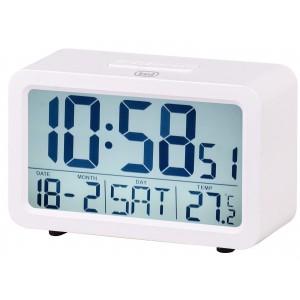 RELOJ DESPERTADOR TREVI SLD 3P60 DIGITAL ALARM CLOCK WHITE