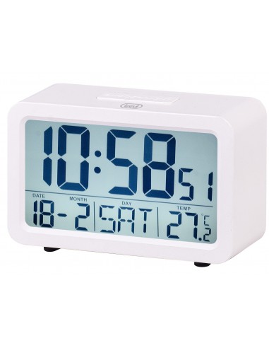 RELOJ DESPERTADOR TREVI SLD 3P60 DIGITAL ALARM CLOCK WHITE