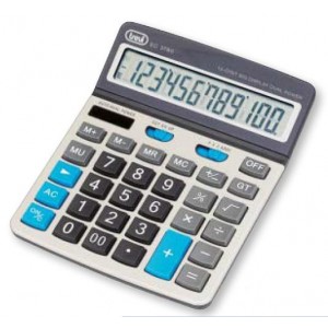 CALCULADORA TREVI EC 3780 12C DESK ELECTRONIC CALCULATOR SILVER