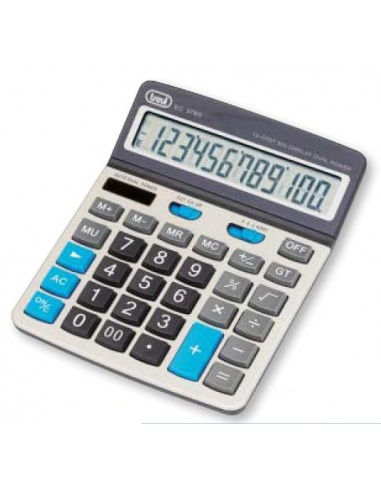 CALCULADORA TREVI EC 3780 12C DESK ELECTRONIC CALCULATOR SILVER