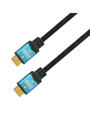 CABLE HDMI AISENS V2.0 PREMIUM 4K60HZ 18GBPS A M-A M 5.0M NEGRO AZUL