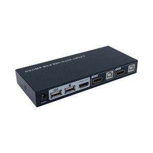 CONMUTADOR KVM AISENS HDMI 4K60HZ USB 1U-2PC CON ALIMENTACION NEGRO 2