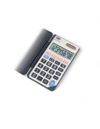 CALCULADORA TREVI EC 3718 8C POCKET ELECTRONIC CALCULATOR SILVER