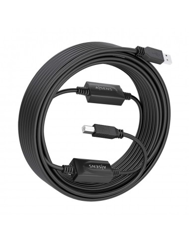 CABLE AISENS USB 2.0 AMPLIFICADOR TIPO A M-B M NEGRO 15M