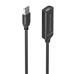 CABLE AISENS USB 2.0 PROLONGADOR AMPLIFICADOR A M-A H NEGRO 5.0M
