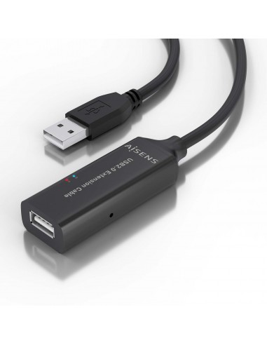 CABLE AISENS USB 2.0 PROLONGADOR AMPLIFICADOR A M-A H NEGRO 5.0M
