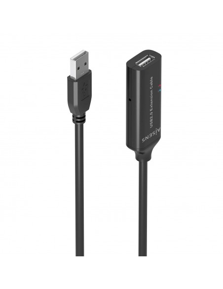 CABLE AISENS USB 2.0 PROLONGADOR AMPLIFICADOR A M-A H NEGRO 10M