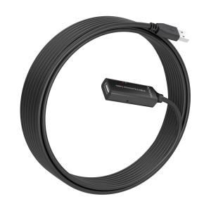 CABLE AISENS USB 2.0 PROLONGADOR AMPLIFICADOR A M-A H NEGRO 10M 2