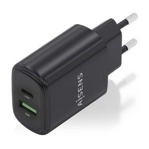 CARGADOR AISENS GAN 25W, 1XUSB-C PD3.0, 1XUSB-A QC3.0, NEGRO 2