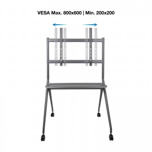 SOPORTE SUELO TOOQ RUEDAS PANTALLAS "ISTAND" 50"-86" 2