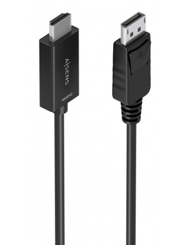 CABLE CONVERSOR AISENS DISPLAYPORT M A HDMI M 4K@60HZ NEGRO 2.0M
