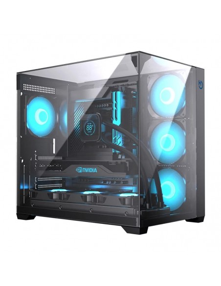 CAJA ATX HIDITEC GAMING SKY BLACK USB 3.1 TYPE-C