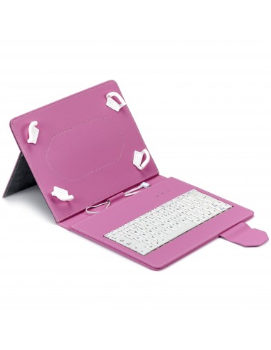 FUNDA TABLET MAILLON URBAN KEYBOARD USB 9.7"-10.2" ROSA