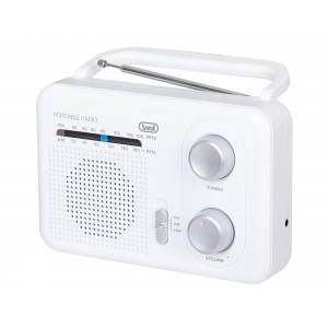 RADIO TREVI RA 7F64 PORTABLE AM FM RADIO WHITE