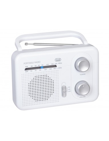 RADIO TREVI RA 7F64 PORTABLE AM FM RADIO WHITE