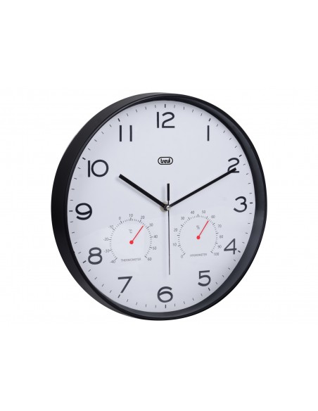 RELOJ PARED TREVI OM 3510 T 30CM WALL CLOCK+TERM.+HYGROM. BLACK RELOJ PARED TREVI OM 3510 T 30CM WALL CLOCK+TERM.+HYGROM. BLACK