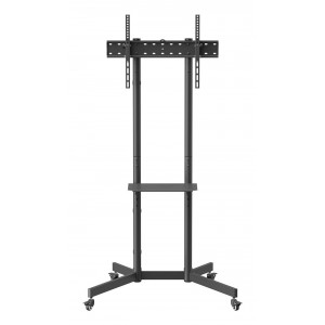 SOPORTE SUELO AISENS RUEDA BANDEJA DVD MONITOR TV 45KG 37-70 NEGRO 2
