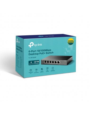 SWITCH TP-LINK 6 PORT 10 100MBPS 4 PORT POE+