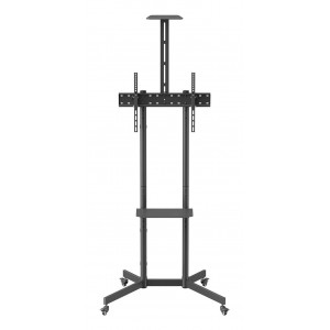 SOPORTE SUELO AISENS RUEDA BANDEJA DVD CAMARA MONITOR TV 45KG 37-70 NEGRO 2