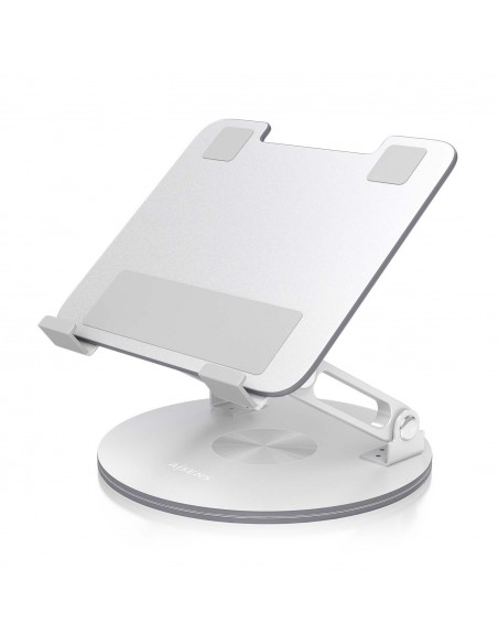 SOPORTE SOBREMESA AISENS AJUSTABLE GIRATORIO PORTATIL TABLET 7"-13" PLATA