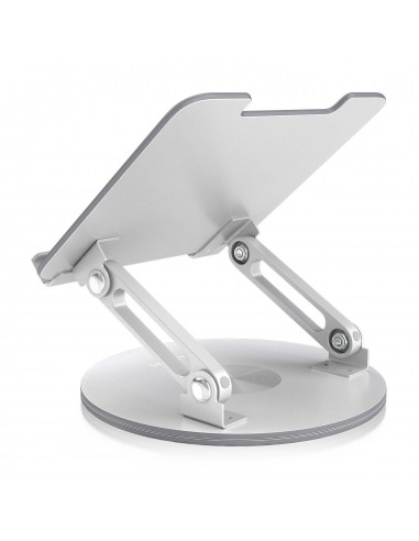 SOPORTE SOBREMESA AISENS AJUSTABLE GIRATORIO PORTATIL TABLET 7"-13" PLATA