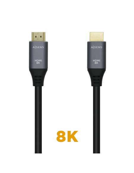 CABLE HDMI AISENS V2.1 ULTRA ALTA VELOCIDAD 8K60HZ M M 3.0M GRIS